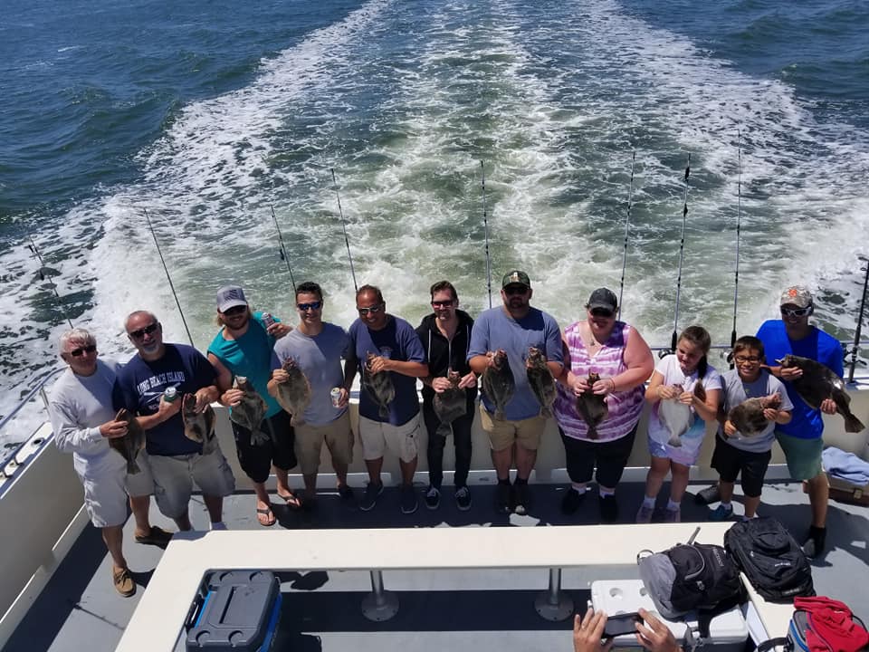 group of people fishing